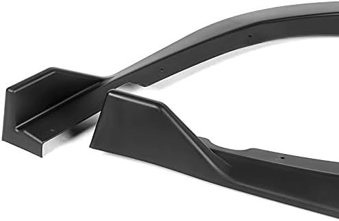 3PCS Front Bumper Lip Kit fit for Compatible with 2016-2018 Kia Optima SX/SXL/S, STP-Style Splitter Trim Protection Spoiler, Air-Dam-Chin-Diffuser (Unpainted Matt Black)