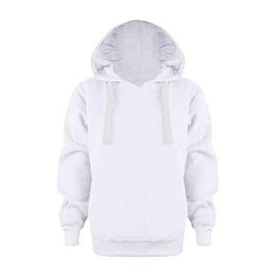 Genérico Sudadera 140 Ropa para Niños Otoño Invierno Cómodo Monocromo Con Capucha Top de Manga Larga Niñas Niños Chaqueta Sudaderas Traje de Hockey Infantil, Blanco, 9-10 años | Ya disponible en tu tienda friki favorita! En mundofriki.es!