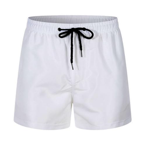 Maillot de bain homme unie de S à 6XL pour piscine et plage avec cordon