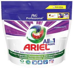 Ariel Professional - Detergente todo en 1 Pods Color, 110 lavados (2 x 55 cápsulas), pods de lavado, cuidado profesional de la ropa, excelente eliminación de manchas desde el primer lavado