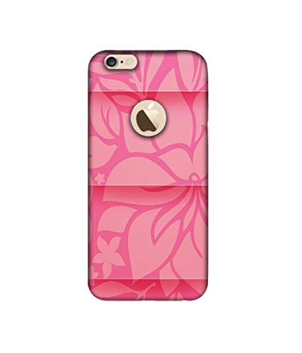 Image of Amazon Brand - Solimo Designer Pink Flower Banch Print On Cloth 3D Printed Hard Back Case Mobile Cover for Apple iPhone 6 / 6S (Logo Cut)