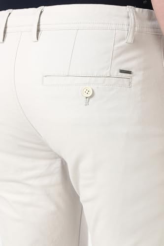 Image of Peter England Men's Skinny Fit Mid Rise Premium Casual Trouser Chinos