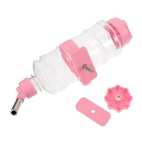 TOYANDONA Dispensador de Agua Automático para Mascotas 473 Ml, Bebedero Colgante Anti Goteo para Conejos y Cobayas, Botella Desmontable de Plástico Resistente, Adecuado para Jaulas