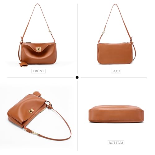 Genuine Leather Shoulder Bag for Women: Designer Leather Crossbody Purses - Fashion Ladies Small Handbag for Travel4