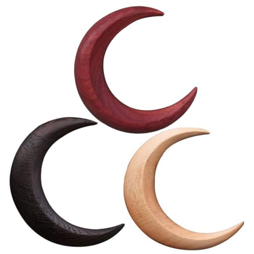 Bâtonnets à cheveux en bois de lune lot de 3 épingles cadeau idéal femme