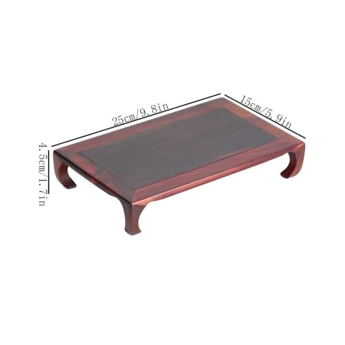 Base en séquoia rectangulaire pour vase et théière dans votre salon - 3