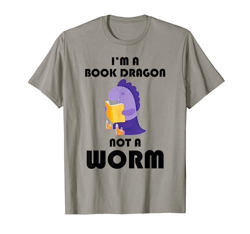 Funny Book Lover Reading Humor I'm A Book Dragon Not A Worm Camiseta