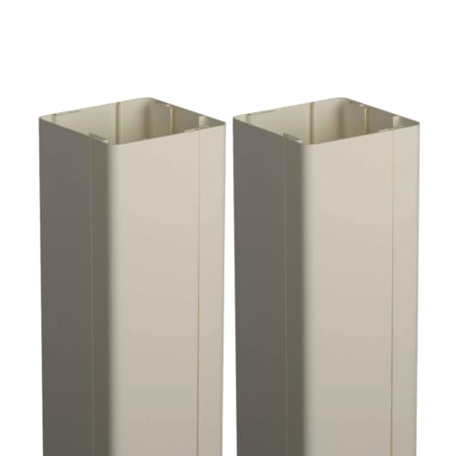 Image of Weatherables 4x4 Vinyl Post Wrap - Weatherproof Premium Outdoor Vinyl Porch Post Wrap for Quickly Refreshing Existing Deck, Patio, and Porch Posts (4 inchx4 inchx96 inch, Khaki)