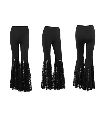 Legging évasé gothique idéal pour vos soirées et festivals alternatifs