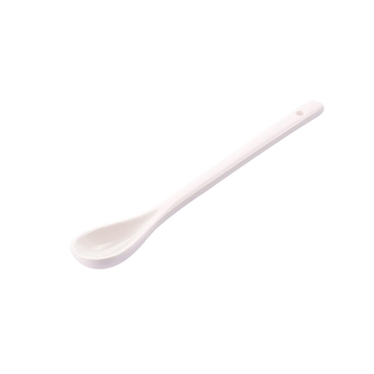 FUNOMOCYA 5 Pcs Asian Soup Spoons Noodle Spoon Dinner Spoons Cocktail Stir Spoons Tableware Drink Spoons Stirring Spoons Serving Spoons Cocktail Spoon Chinese Soup Spoons Ceramics White
