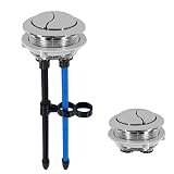 48mm Toilet Push Button,Toilet Button Dual Push,Flushing Toilet Button Toilet Tank Button Adjustable Toilet Water Tank Button Replacement with Thread Diameter