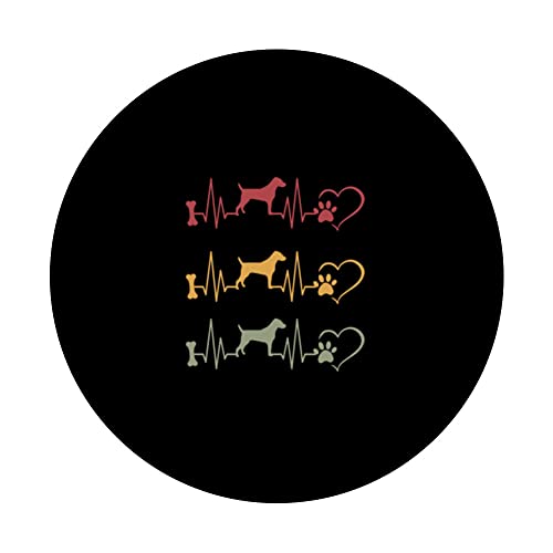 Parson Russell Terrier Vintage PopSockets Swappable PopGrip, Black - Image 3