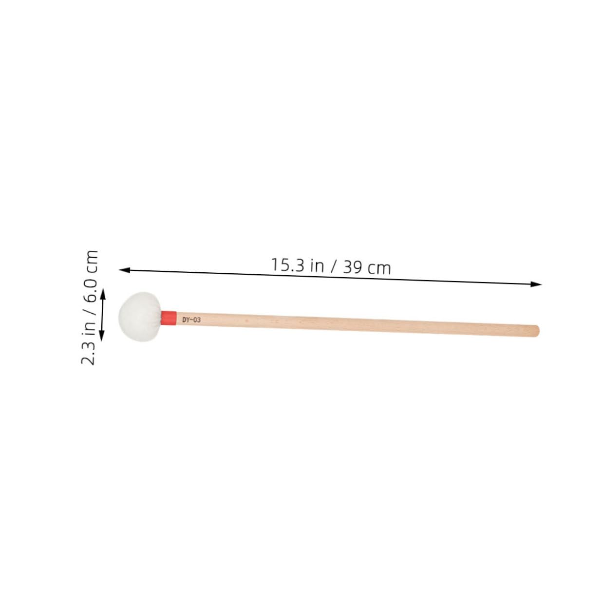 TOYANDONA Bacchette con Manico in Legno in Feltro Beige per Timpani 4 Pezzi Design Ergonomico per Gruppi Scolastici e Ambienti Musicali