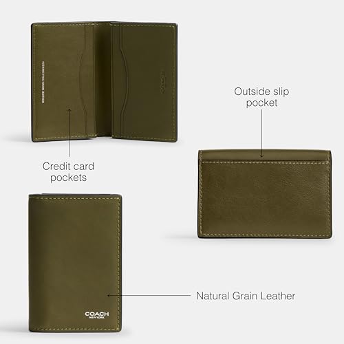Coach Men's Bifold Card Case, Olive3