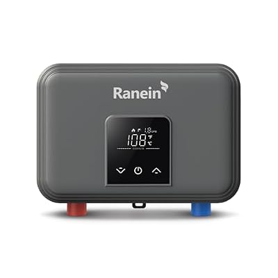 GEN II Ranein Electric Tankless Water Heater Ultra Edition, 8kW, 240V, On Demand Instant Endless Water Heater with LED Display, Point of Use, Compact Under-sink Design for Bathroom and Kithcen
