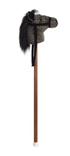 Aurora® Rideable Giddy-Up Friends™ Jack Dark Dapple Horse Stuffed Animal - Active Fun - Imaginative Adventures - Gray 37 Inches