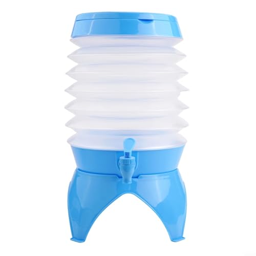 Niceminiwall Dispensador de bebidas de picnic de plástico con espiga a prueba de fugas, plegable y ligero, 7,5 L, para exteriores, para camping, barbacoa y reuniones familiares (9,5 L)