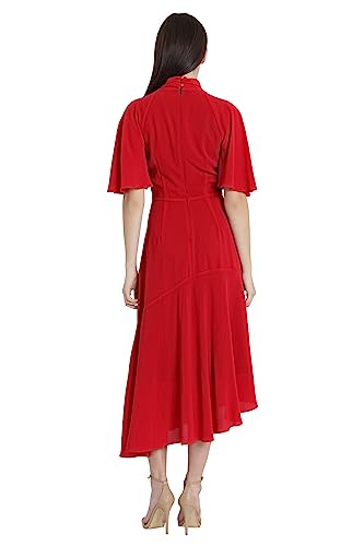 Image of Maggy London Women's Maggy London Women's Dresses Sophisticated Twist Neck Detail Dress Workwear Office Career Occasion Event Guest of