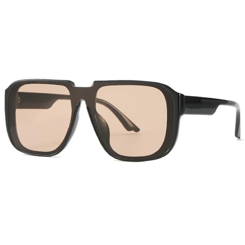 Retro Male Pilot Square Sunglasses For Women Men Fashion Vintage Luxury Champagne Sun Glasses Shades UV400 Eyeglasses2