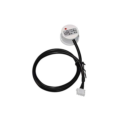Taidacent Non-Contact Liquid Level Sensor Contactless Water Level Sensor Externally Attached Liquid Induction Level Switch Water Level Switch (NPN Output(24V))