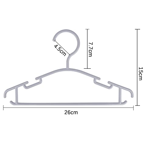 Goodtou Baby Hangers Gray Plastic Baby Hangers For Closet Kids Hangers Clothing 60 Pack Hangers For Kids Clothes #TOP1