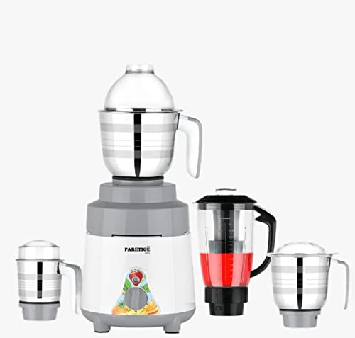 Image of Super Chef 1 HP Mixer Grinder with 3 Year Warranty (Stainless Steel 3 Jar, Spatula & 1 Juicer Jar, Grey Color)