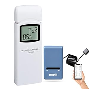 Ecowitt GW1100 WLAN-Wetterstation mit 3-in-1 Sensor