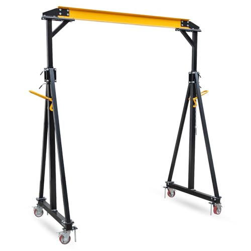 MERXENG Adjustable Gantry Crane 2 Ton, Portable Shop Lift Hoist, 97