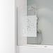Produktbild Schulte D1650 Duschwand Komfort, 80 x 140 cm, 5 mm Sicherheitsglas Softcube, alu natur, Duschabtrennung für Badewanne