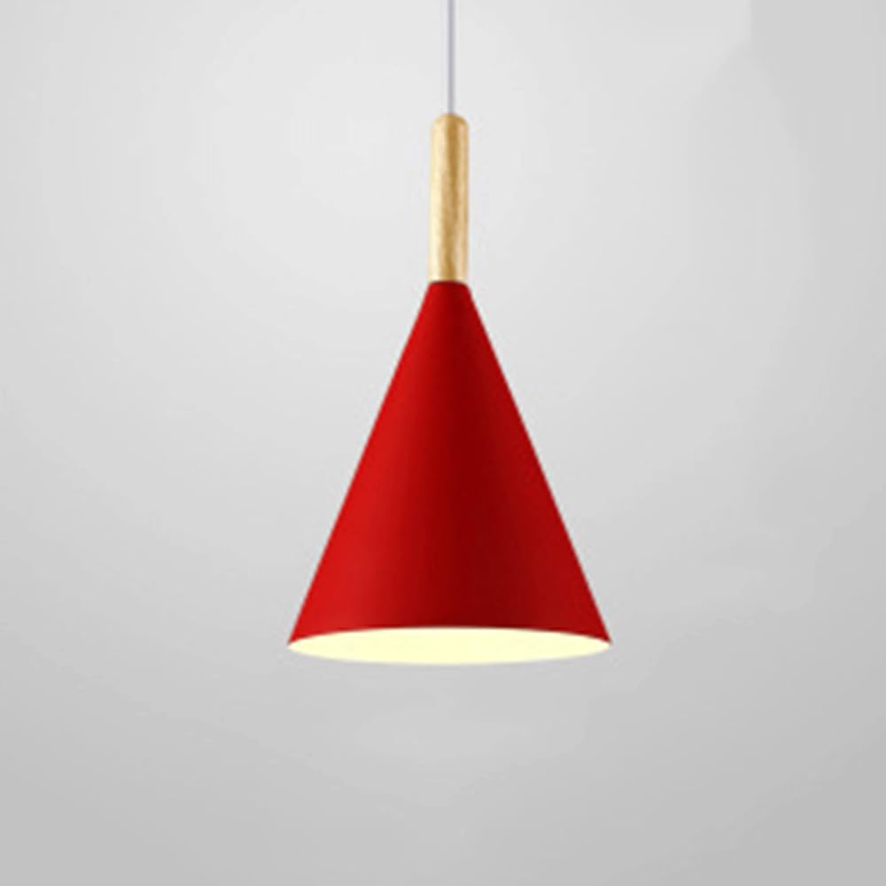 KXEcoLife Creative Single-Head Triangle Dome Pendant Light Colorful Hanging Lamp for Restaurants Elegant Ceiling Fixture 1 Perfect Dining Rooms and Modern Decor