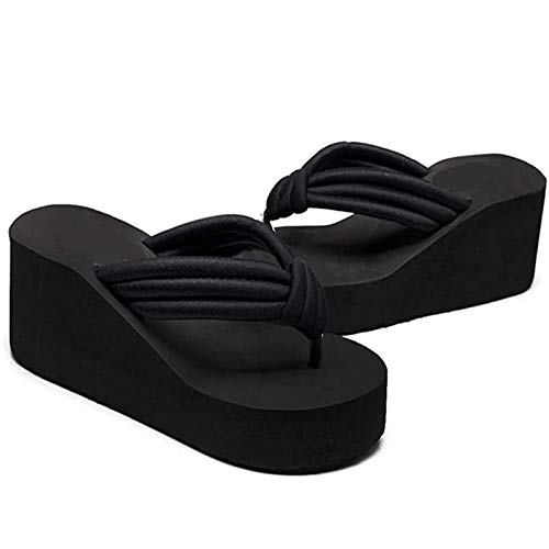 QLIGHA Chanclas Mujer Verano Playa Piscina Comodas Sandalias Goma Caminar Zapatos Flip Flops