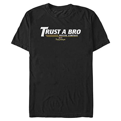 T-shirt Hawkeye Marvel homme noir manches courtes Trust a Bro coton vêtements de fan de comics