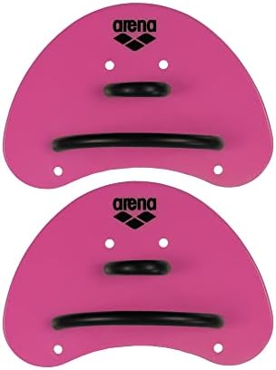 arena Unisex Adult Elite Finger Swimming Paddle for Swim Training Lap Swimming Pool Gear, Pink/Black, Small