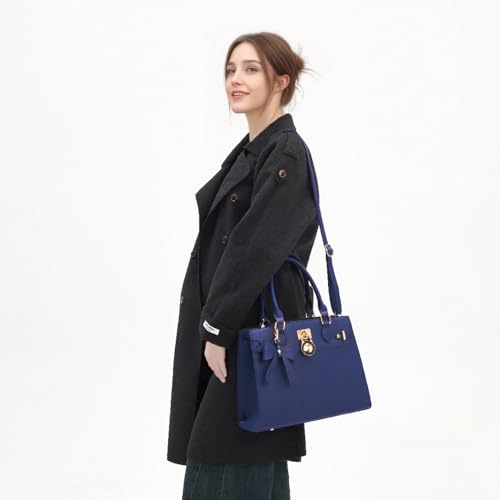 Image of Qiyuer Cute Purses Wallet Set For Women Handbags Satchel Tote Shoulder Bag | Affordable Luxury, Ideal Gift, Large Clutch Wallet, 2PCS, Sturdy Structured, Stylish, PU, Practical & Roomy for Daily & Work