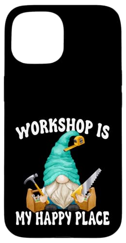 Carpentry GNOME Graphic Funny Saying For Men Woodworker Dad Carcasa para iPhone 15