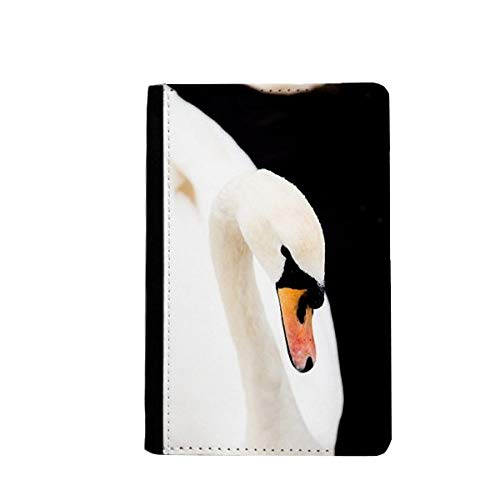 Étui passeport cygne blanc 3.7x5.8" portefeuille voyage