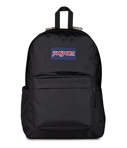 JanSport SuperBreak Plus Backpack with Padded 15-inch Laptop Sleeve and Integrated Bottle Pocket - Spacious and Durable Daypack for Work and Travel, Bogcore Camo Con Black/Brown/Lt Brn/Dk G