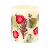Rosy Rings Essence of Christmas Botanical Candle | Luxury Aromatherapy Long Lasting Candle Home Decor Gifts Notes of Eucalyptus, Balsam Fir, Cedarleaf, Pine Cone, Vetiver Burn Time 120 Hours 5.5