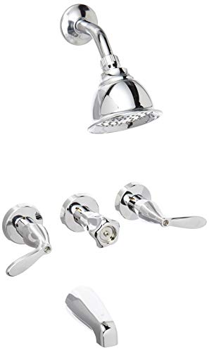 60% Off Discount Moen/Faucets 82663 3 Handle Tub/Shower Faucet, Chrome Finish