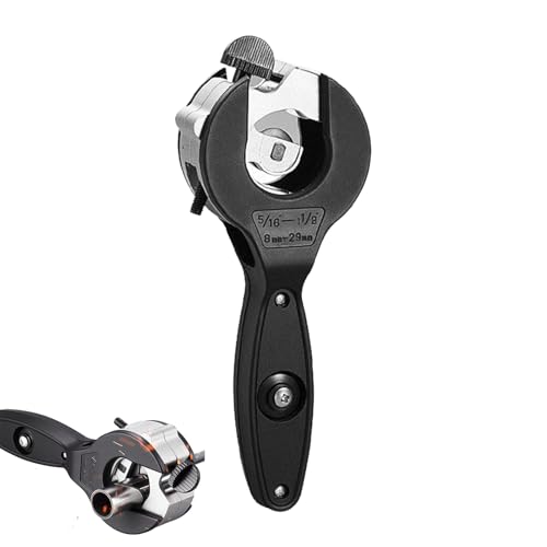 Cortatubos con Trinquete,Tijeras Para Tubos PVC Con Trinquete - Herramientas de Corte Rápidas para Fontanería Bricolaje Renovación del Hogar,Mantenimiento de Máquinas y Trabajos de