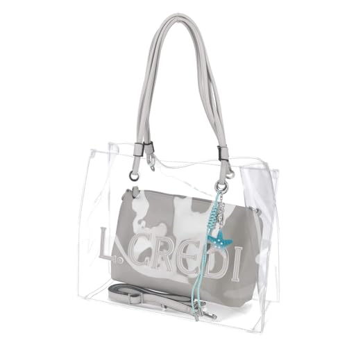 L.CREDI 1005962-222 Damen Shopper Synthetik in grau L.CREDI 1005962-222 Damen Shopper Synthetik in grau