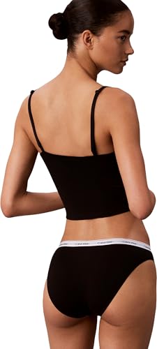 Calvin Klein Damen-Bikini-Slip, 5er-Pack, niedrige Taille, Schwarz/Grau Heather/Hawaii Orchidee/Cl, L – Ansicht 2
