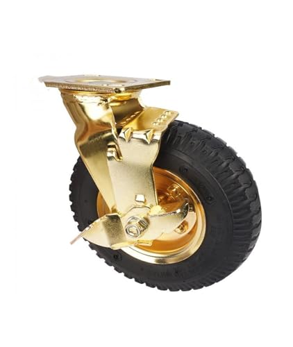 Roues de chaise de bureau et chariots robustes en caoutchouc gonflable haute densité - 2