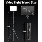 UBeesize 2 Pack LED Video Light Kit, Photography Lighting, 13" Studio Lights with 65" Tripod Stand and Phone Holders, Podcast Lighting for Video Recording,Tiktok,YouTube - Image 5