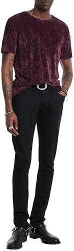 John Varvatos Men's Caminha Tee, Dark Plum3