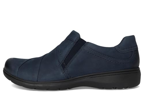 Clarks Clarks Collection Women's Carleigh Abby Loafer, Navy Nubuck, 7.5 M US
