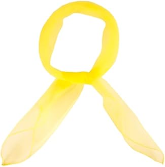 Hat To Socks Soft and Light Feel Square Chiffon Neck Scarf Retro Pinup Hair Scarf for Girls Women