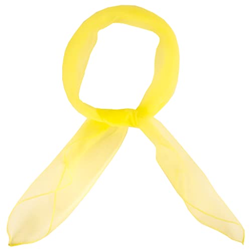 Hat To Socks Soft and Light Feel Square Chiffon Neck Scarf Retro Pinup Hair Scarf for Girls Women