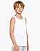 Somaibo Boys Tank Tops Quick Dry Athletic Basketball Undershirts Kids Mesh Sleeveless Shirts for Youth White