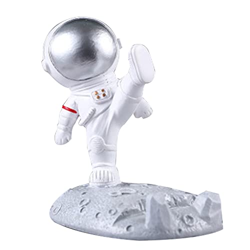 Carino Resina Astronauta Titolare Cellulare Supporto Del Basamento Del Desktop Decor